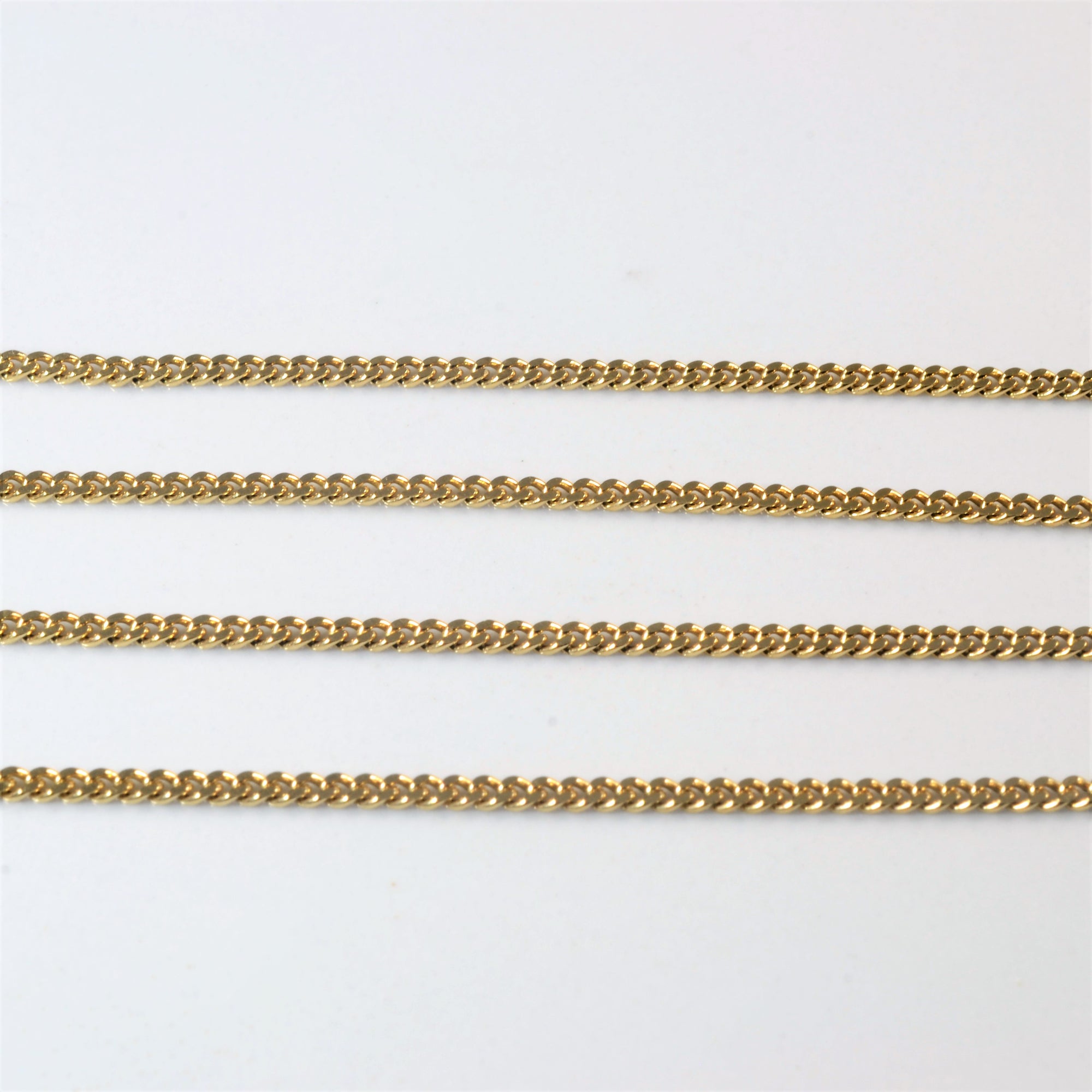 10k Yellow Gold Curb Chain | 20