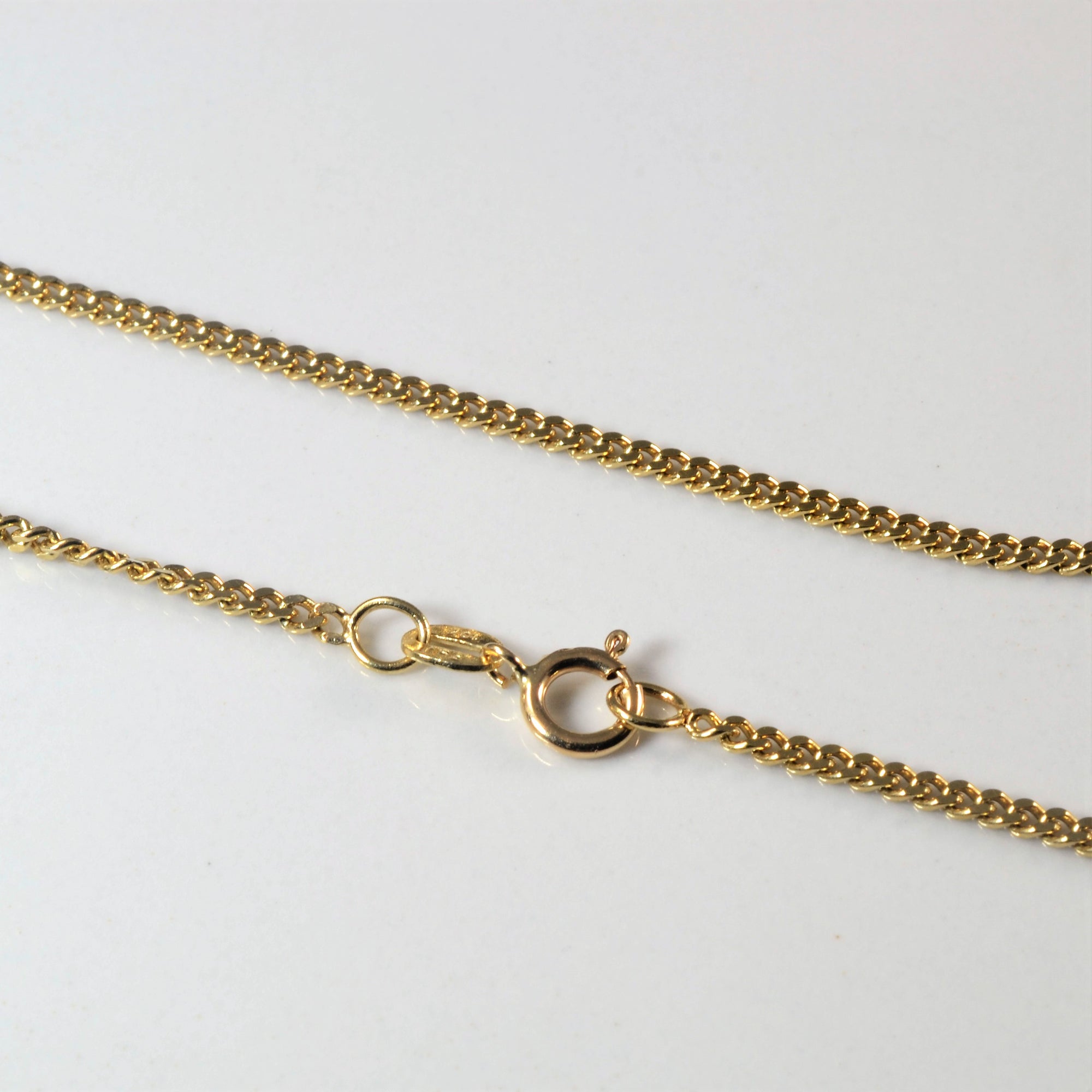 10k Yellow Gold Curb Chain | 20