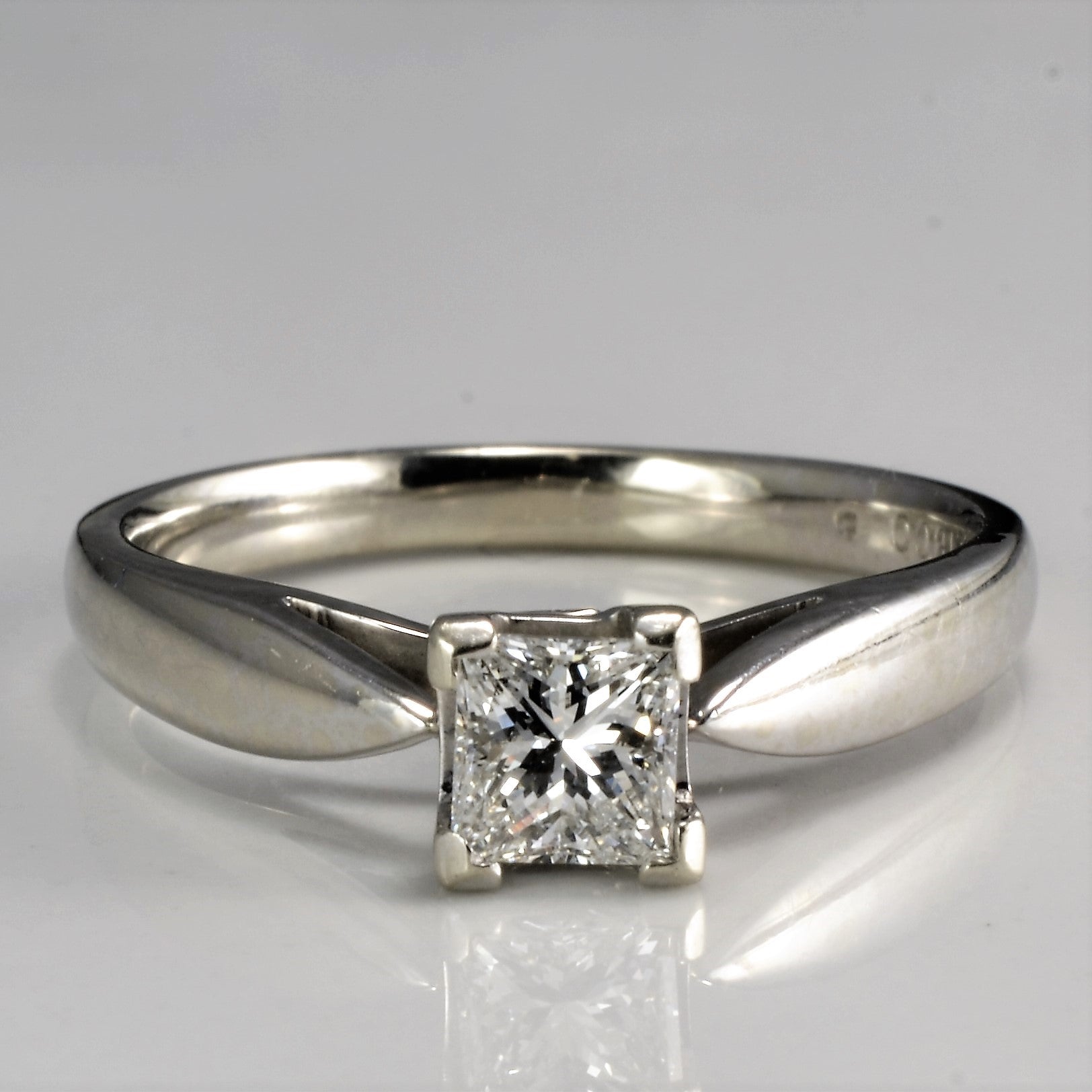 Tapered Princess Diamond Engagement Ring | 0.47 ct, SZ 7.25 |