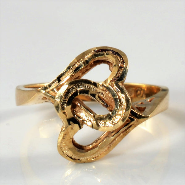 Intertwined Double Heart Promise Ring | SZ 5.75 |