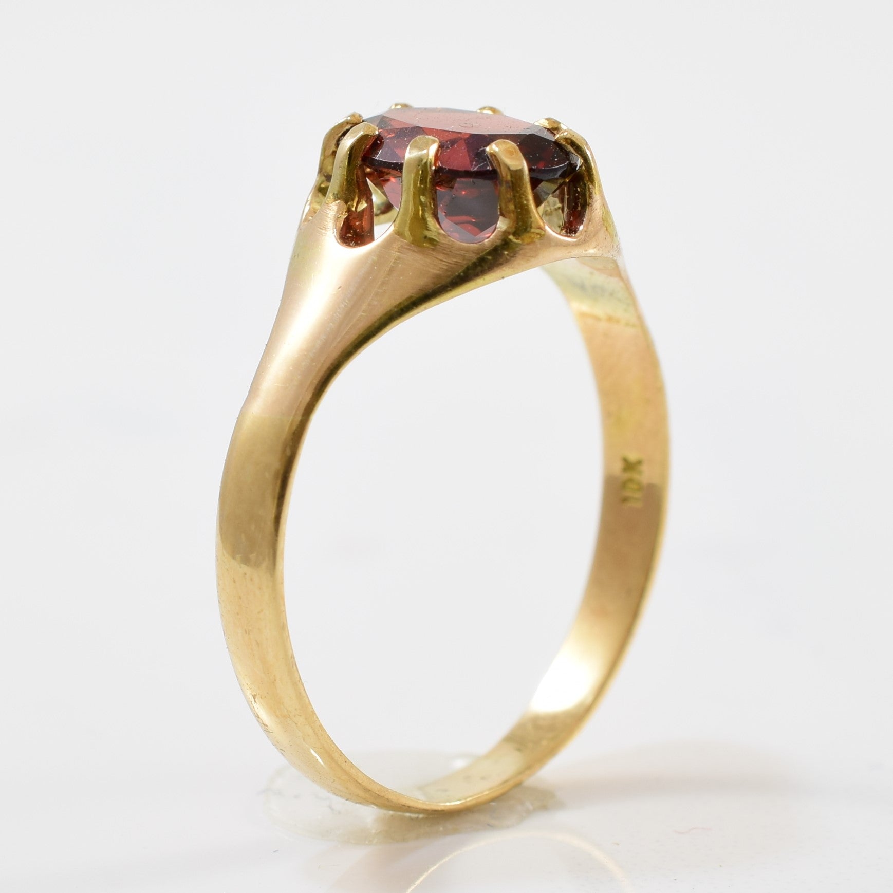 Reconstructed Victorian Era Garnet Ring | 2.60ct | SZ 9 |