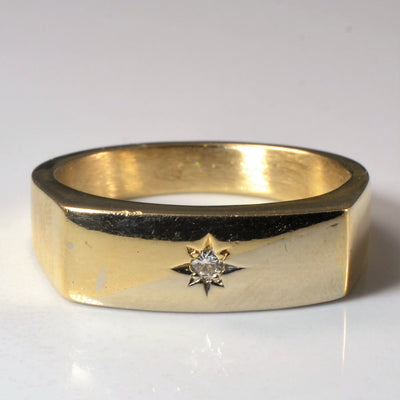 Starburst Diamond Flat Band | 0.03ct | SZ 10 |