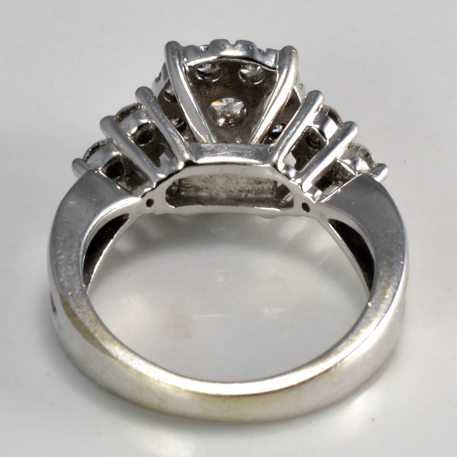 High Set Cluster Diamond Engagement Ring | 0.56 ctw, SZ 3 |