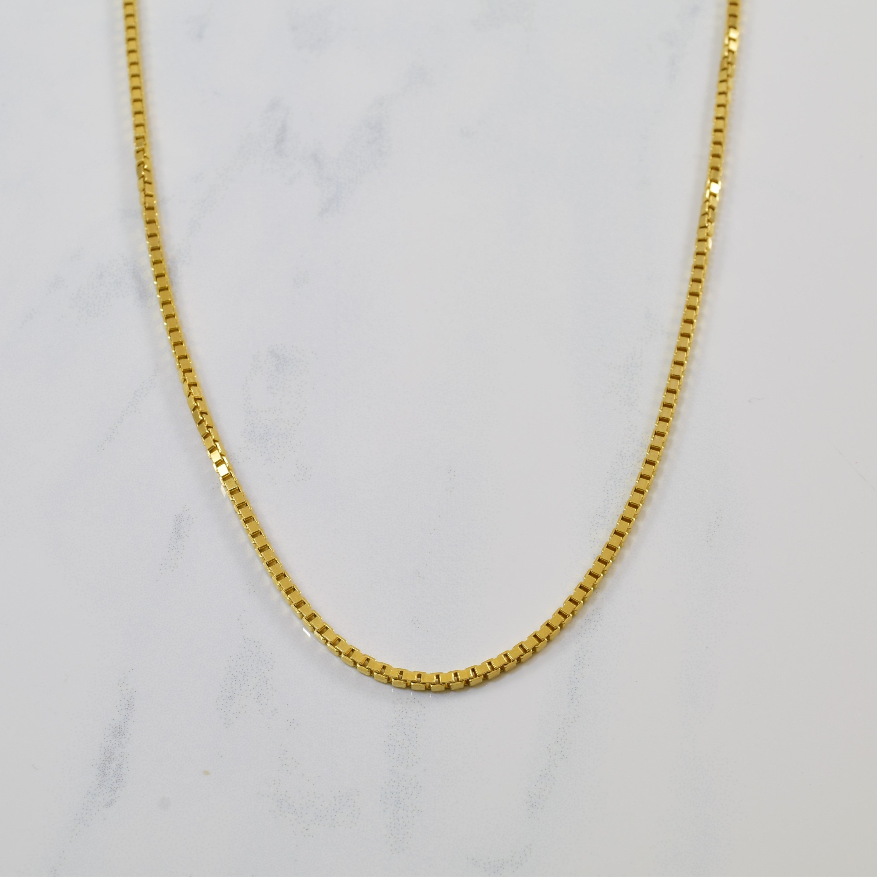 14k Yellow Gold Box Chain | 23.5" |