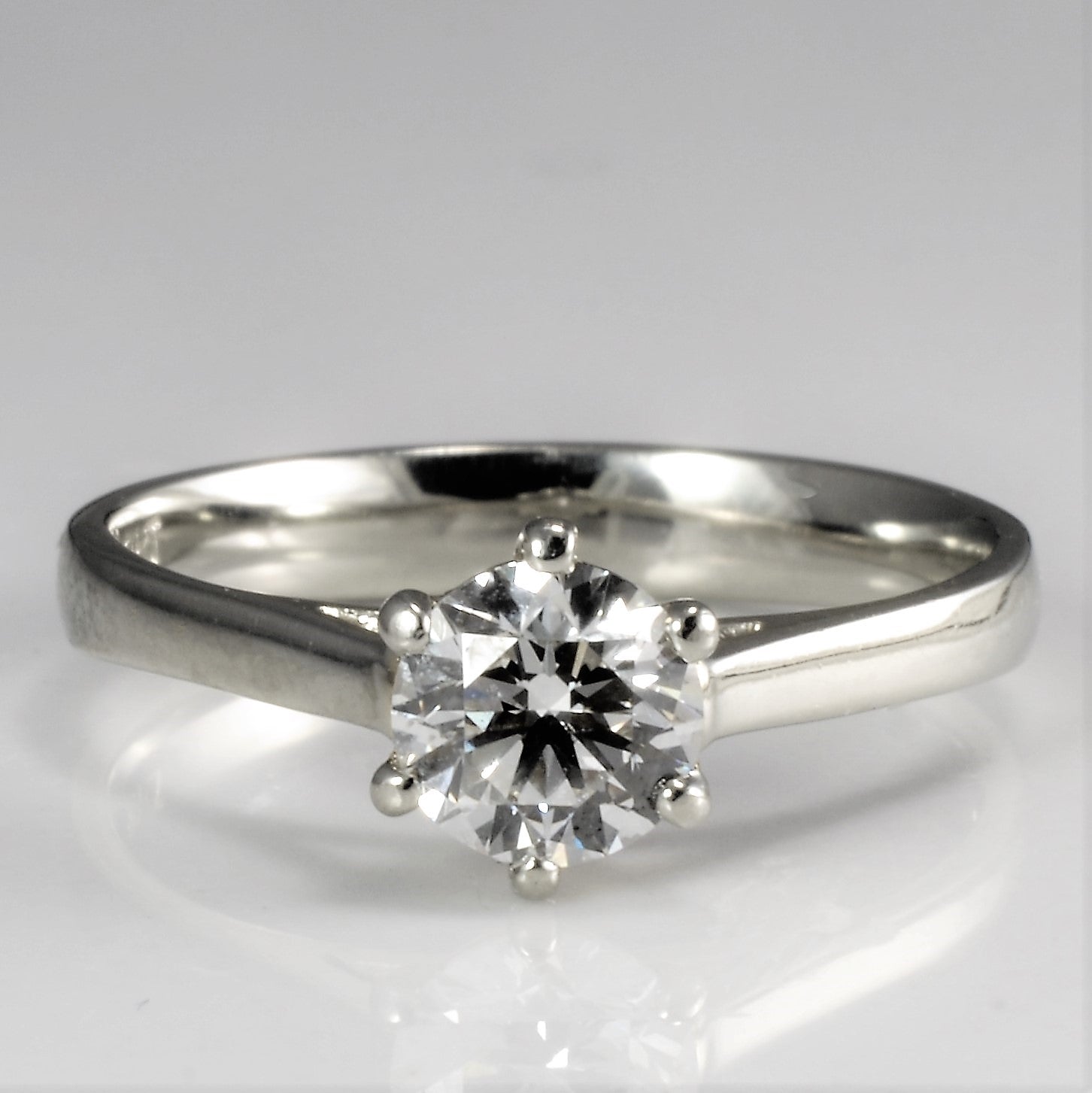 Six Prong Solitaire Diamond Engagement Ring | 0.64 ct, SZ 6 |