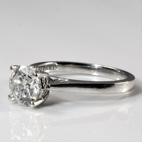 Paris Jewellers' Hidden Halo Diamond Engagement Ring | 1.18ctw | SZ 5.75 |