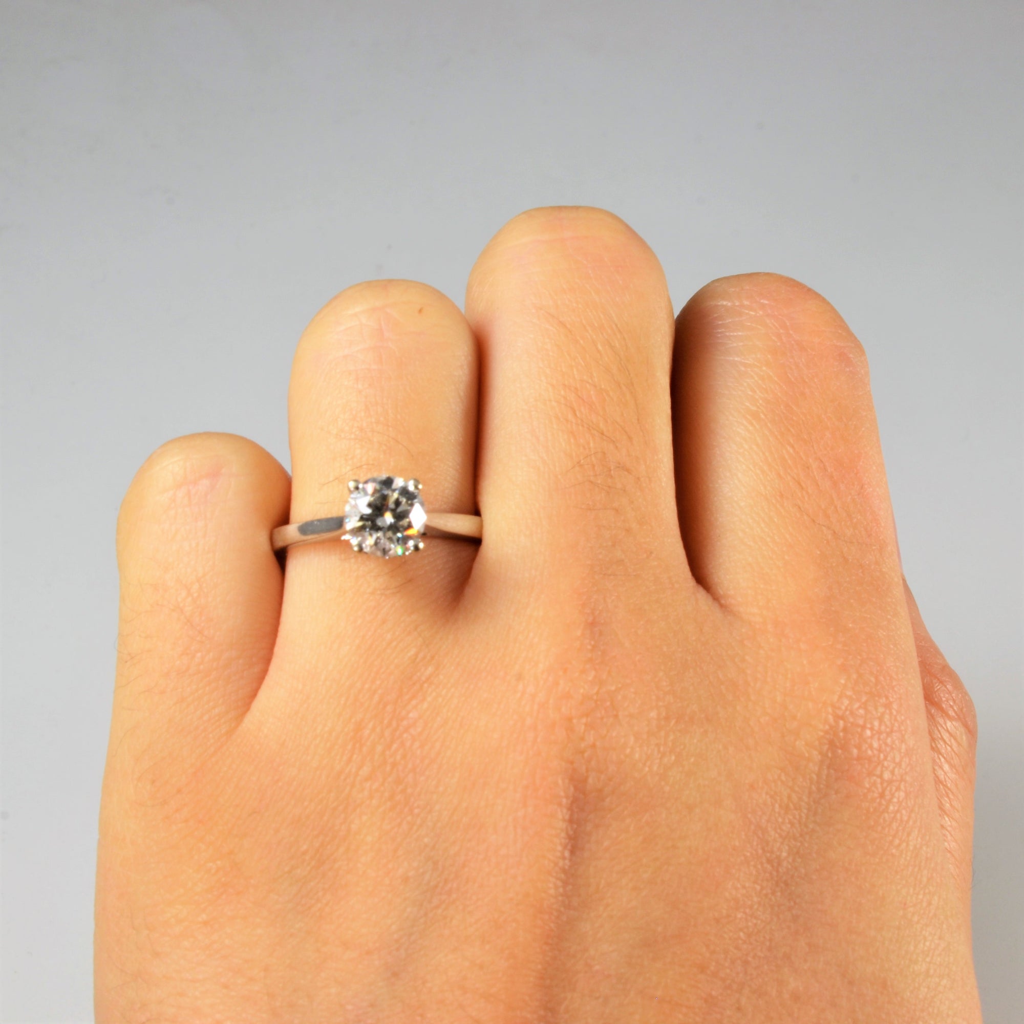 Paris Jewellers' Hidden Halo Diamond Engagement Ring | 1.18ctw | SZ 5.75 |
