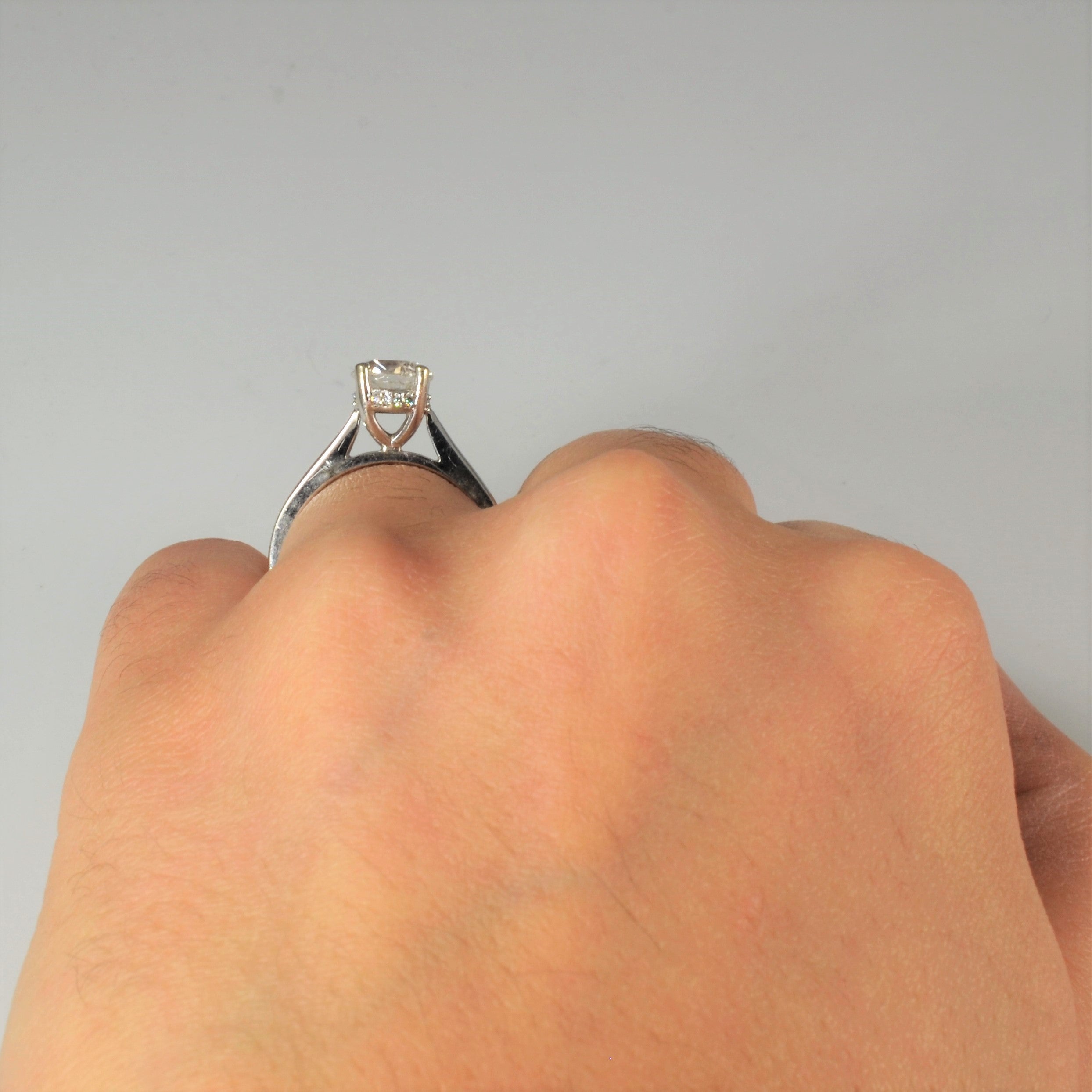 Paris Jewellers' Hidden Halo Diamond Engagement Ring | 1.18ctw | SZ 5.75 |