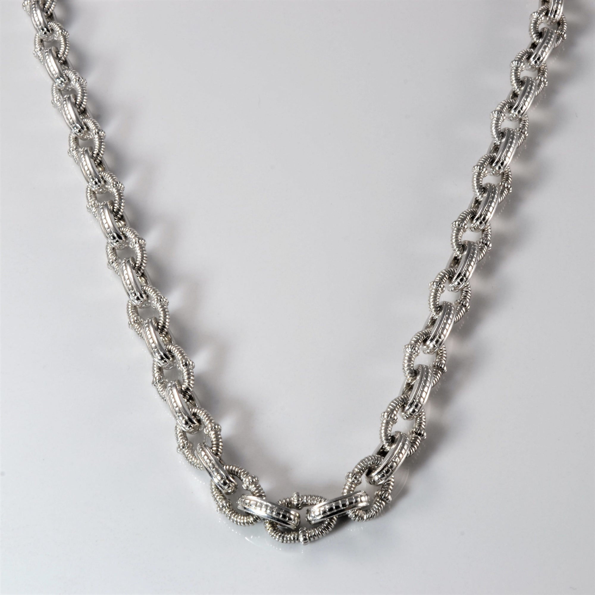 'Judith Ripka' Two Collection Diamond Rolo Necklace | 0.03ct | 15