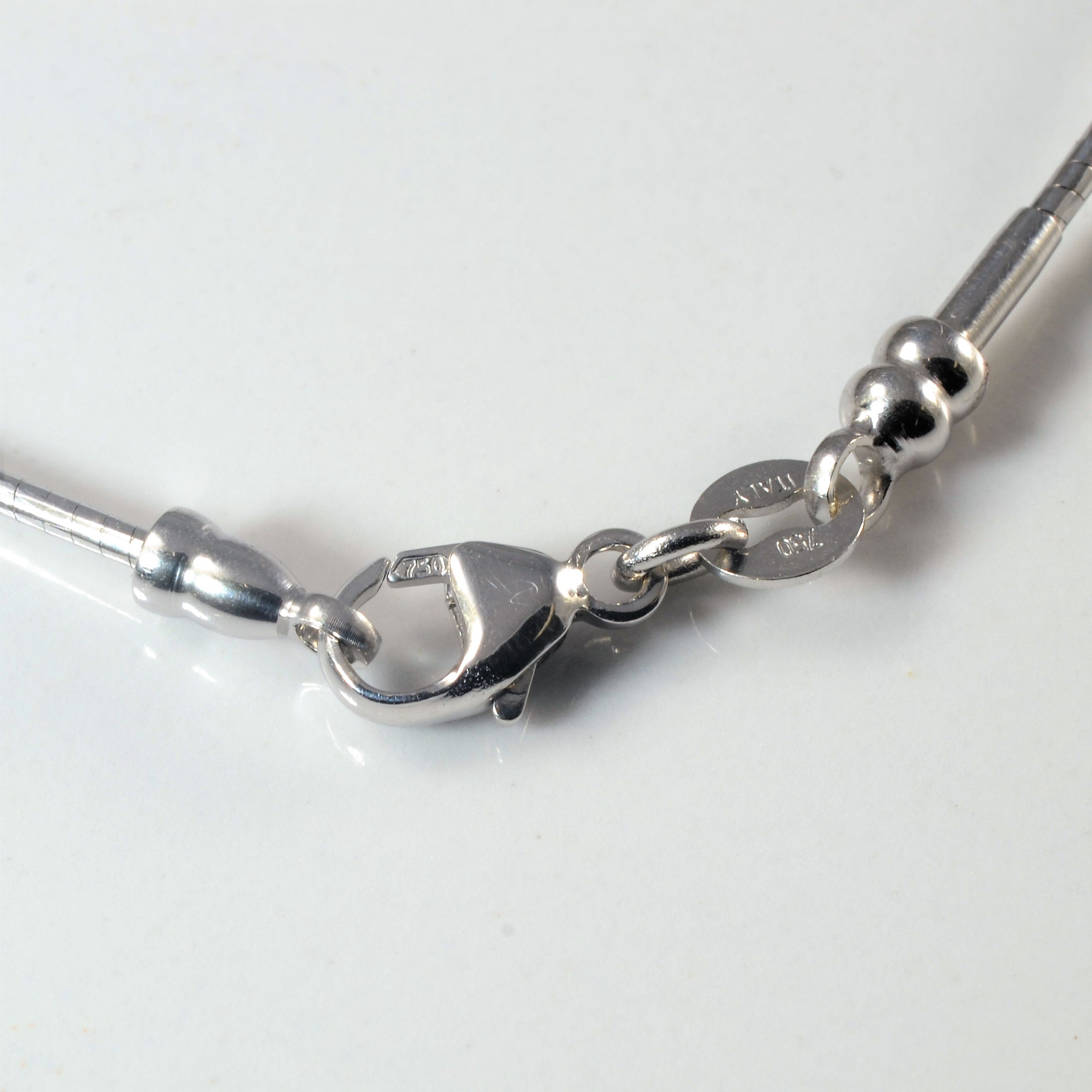 18k White Gold Wire Chain | 16" |