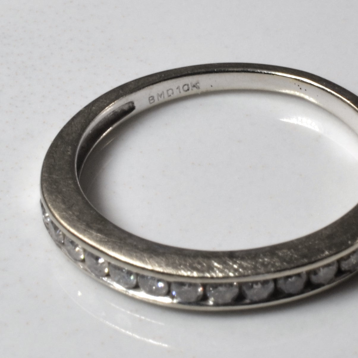 Channel Set Diamond Semi Eternity Band | 0.18ctw | SZ 5.75 |