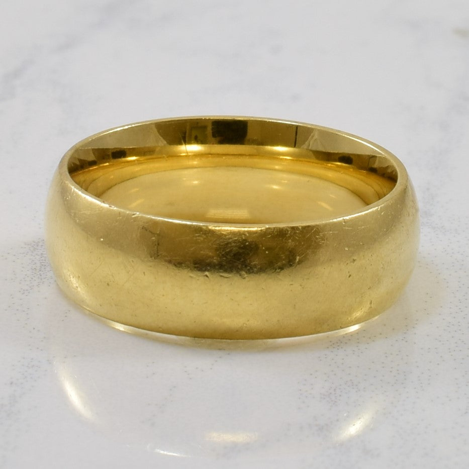 Plain Gold Wedding Band | SZ 6 |