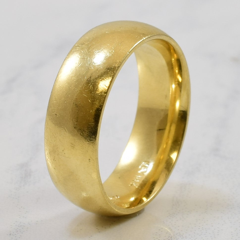 Plain Gold Wedding Band | SZ 6 |