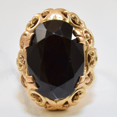 Smoky Quartz Cocktail Ring | 13.00ct | SZ 10.5 |