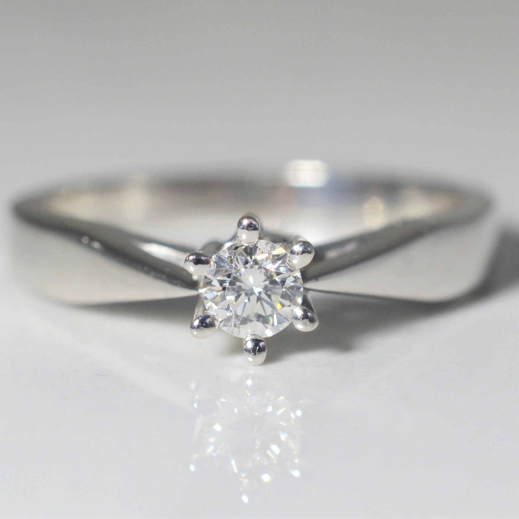 Classic Tapered Six Prong Solitaire | 0.20ct | SZ 7.25 |