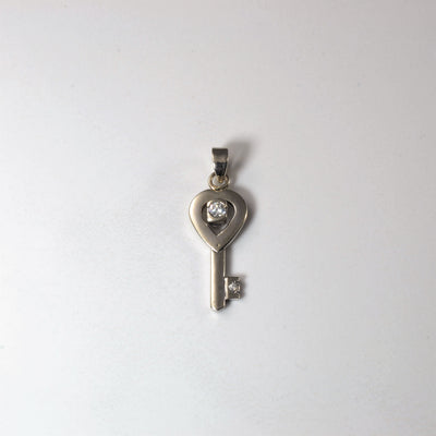 Diamond Key Pendant | 0.10ct |
