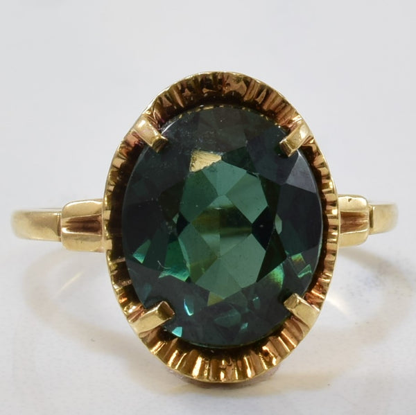 1970s Paste Cocktail Ring | 5.50ct | SZ 6.5 |