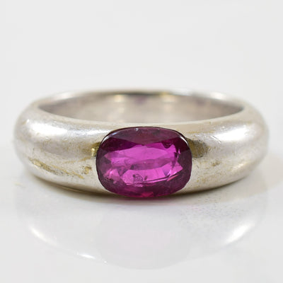 East West Solitaire Ruby Ring | 1.00ct | SZ 4.75 |