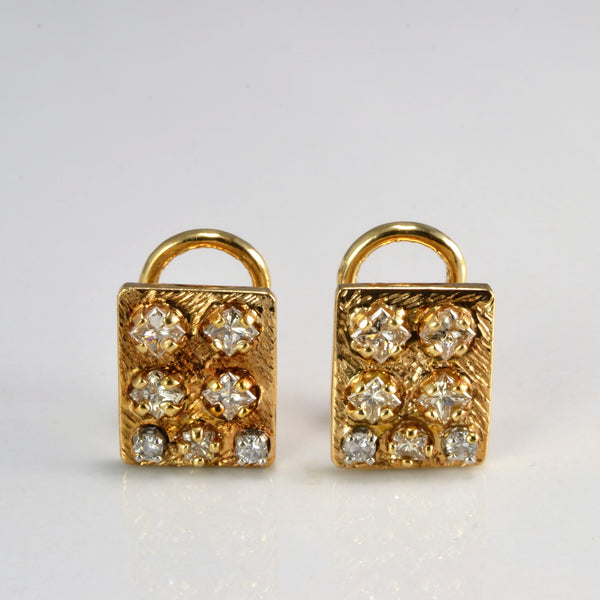 Multi Diamond Clip Earrings | 1.00 ctw |