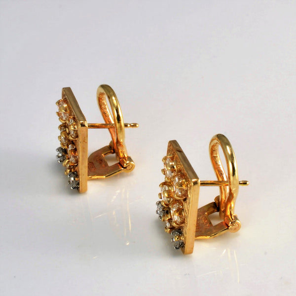 Multi Diamond Clip Earrings | 1.00 ctw |