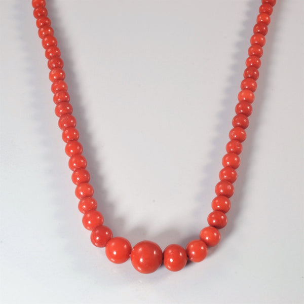 Beaded Coral Necklace | 20