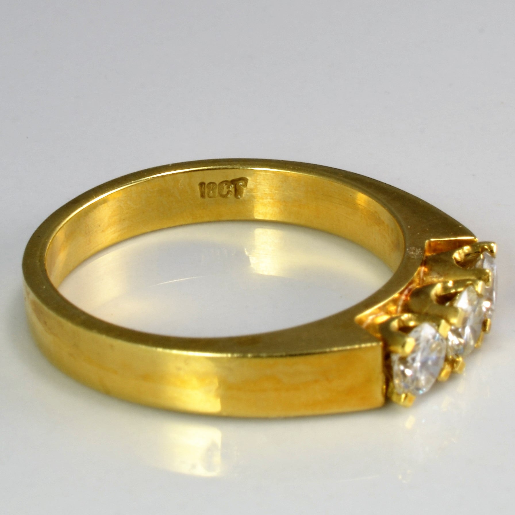 Three Stone Diamond Engagement Ring | 0.53 ctw, SZ 6.5 |