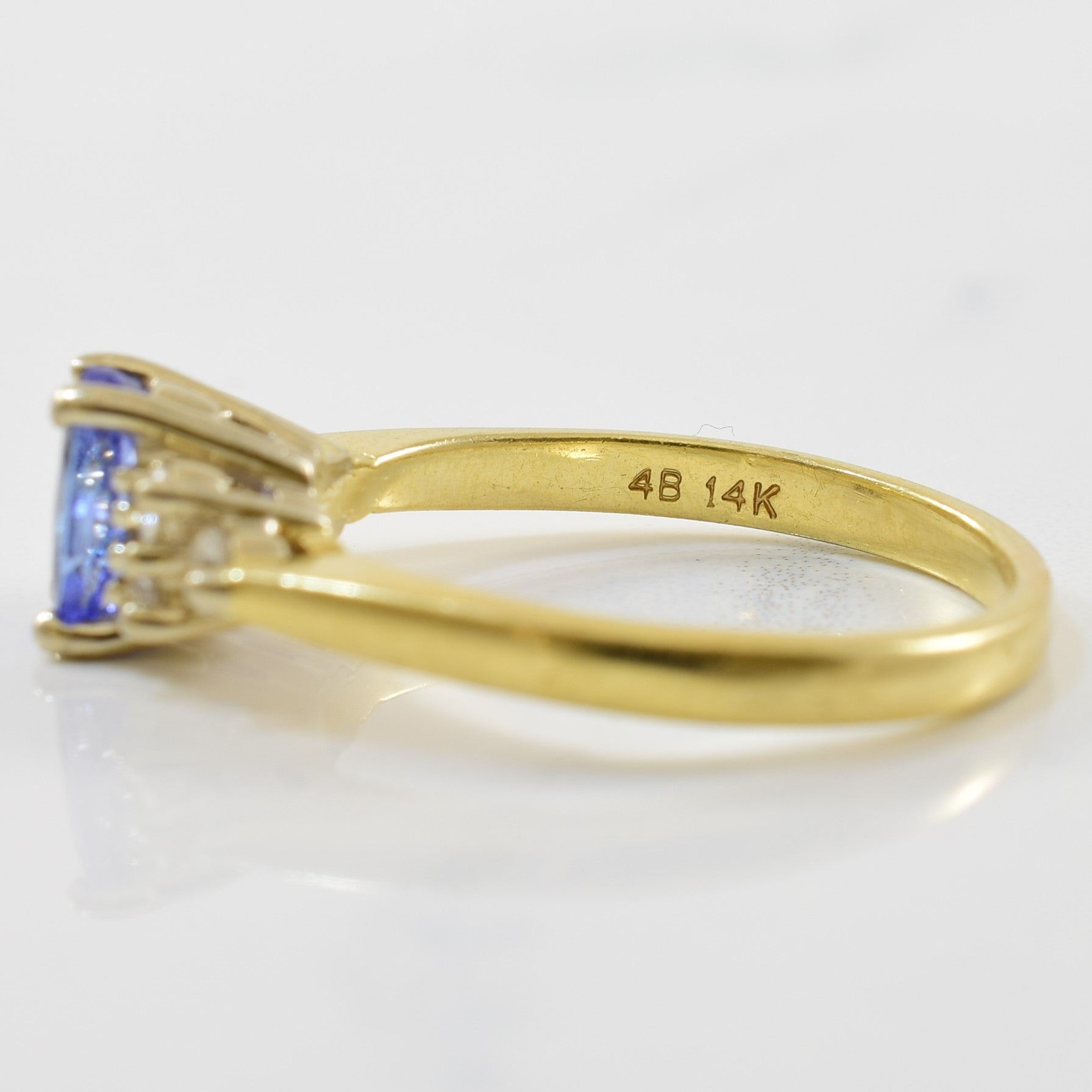 Tanzanite & Diamond Engagement Ring | 0.18ctw, 0.81ct | SZ 7.25 |