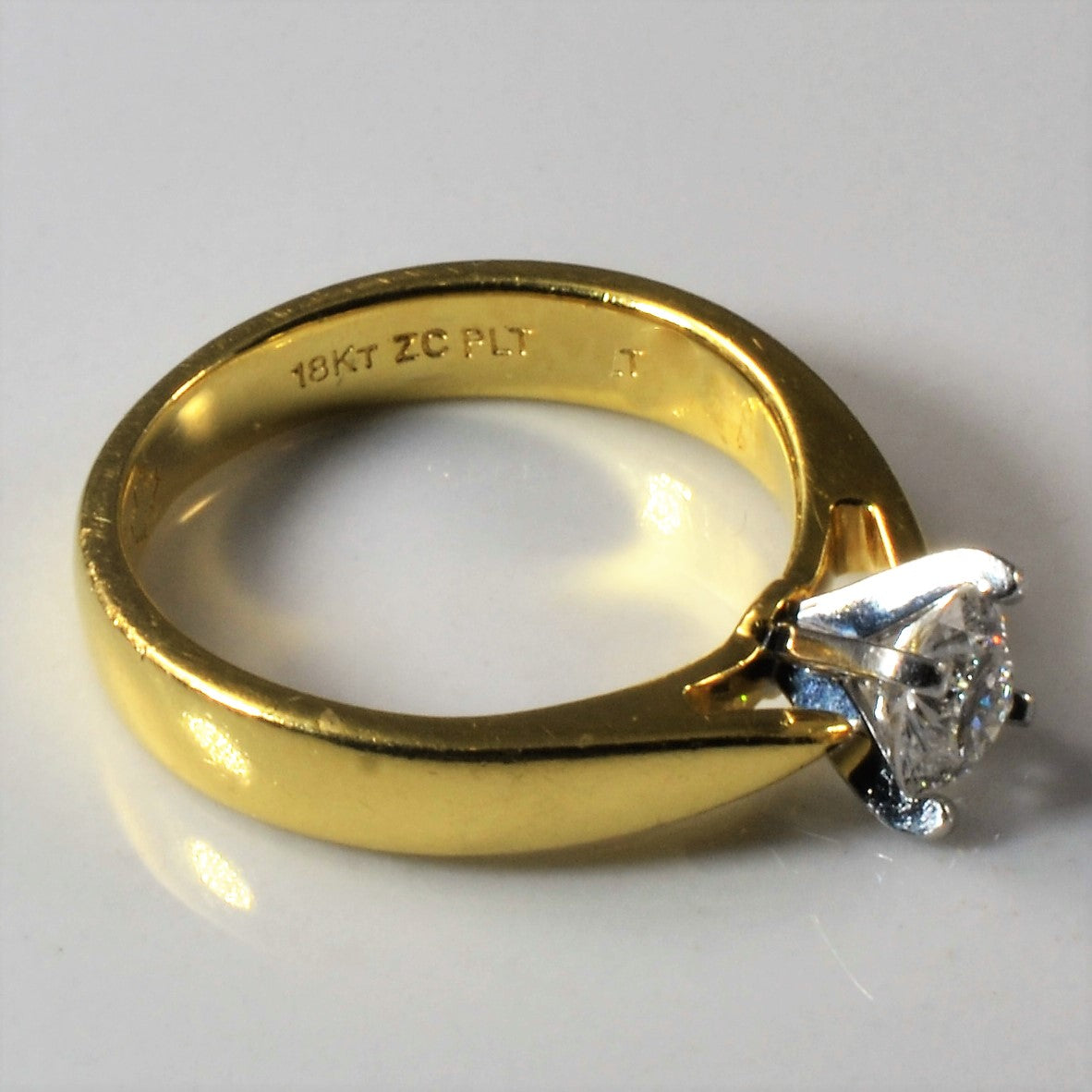 Solitaire Canadian Diamond Engagement Ring | 0.53ct | SZ 5 |