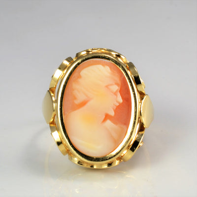 Bezel Set Cameo Ring | SZ 7 |