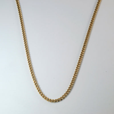 10k Yellow Gold Curb Chain | 24