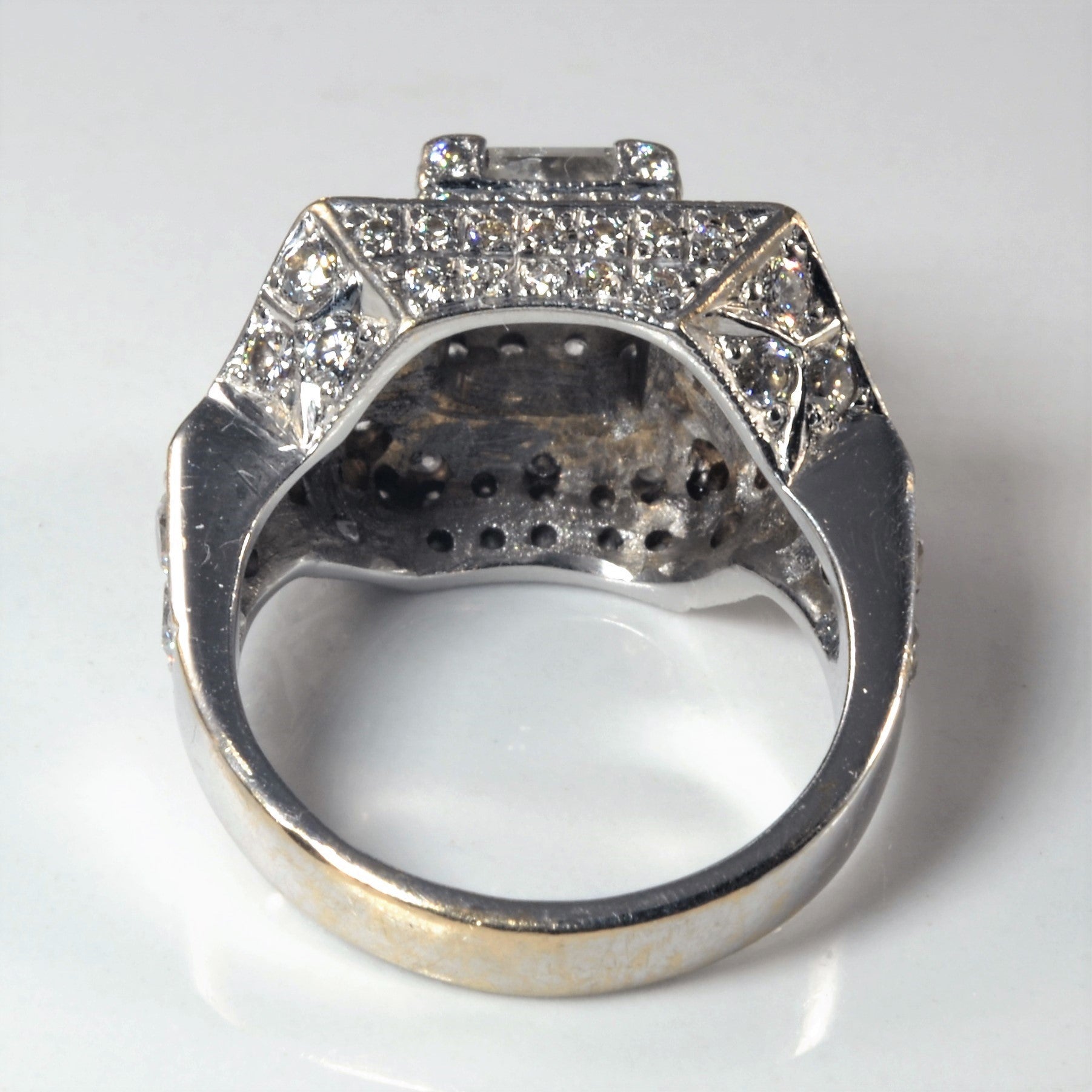 Unique Princess Halo Diamond Engagement Ring | 2.58ctw | SZ 6.75 |
