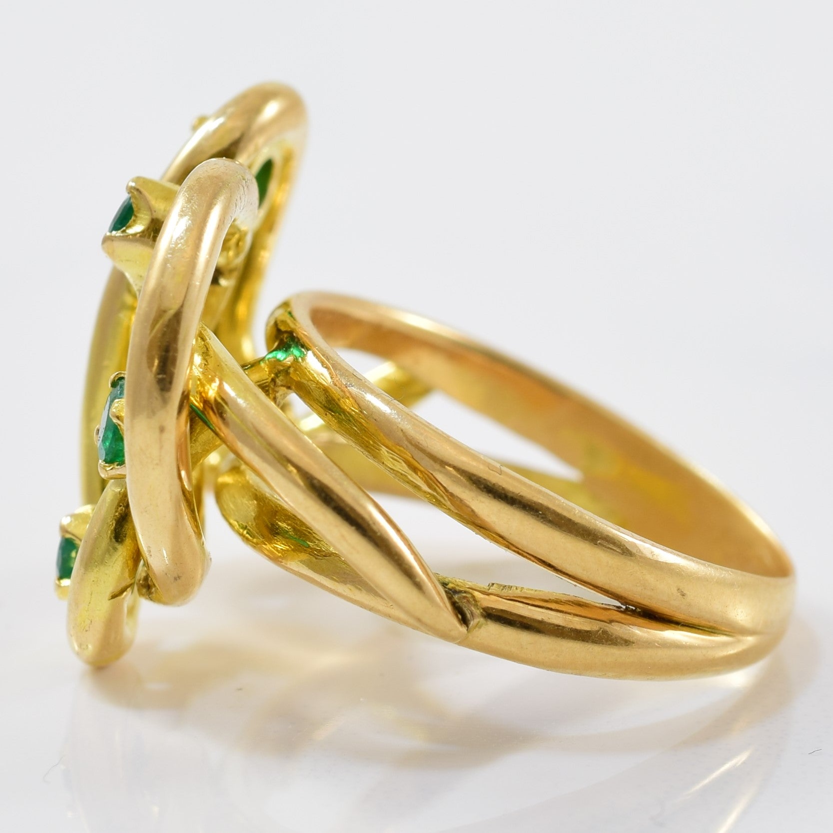 Abstract Emerald Ring | 0.45ctw | SZ 7.25 |
