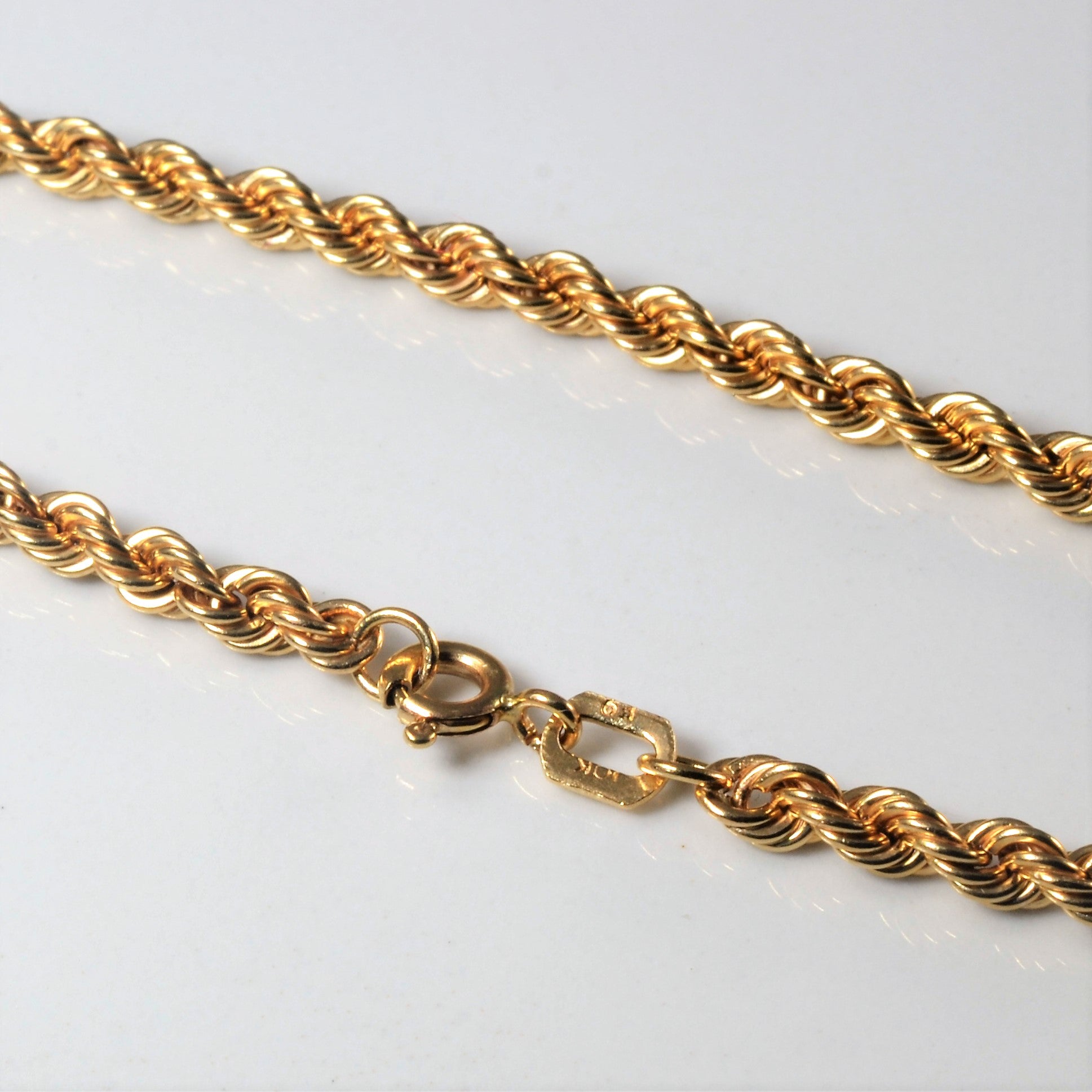 10k Yellow Gold Rope Chain | 18"|