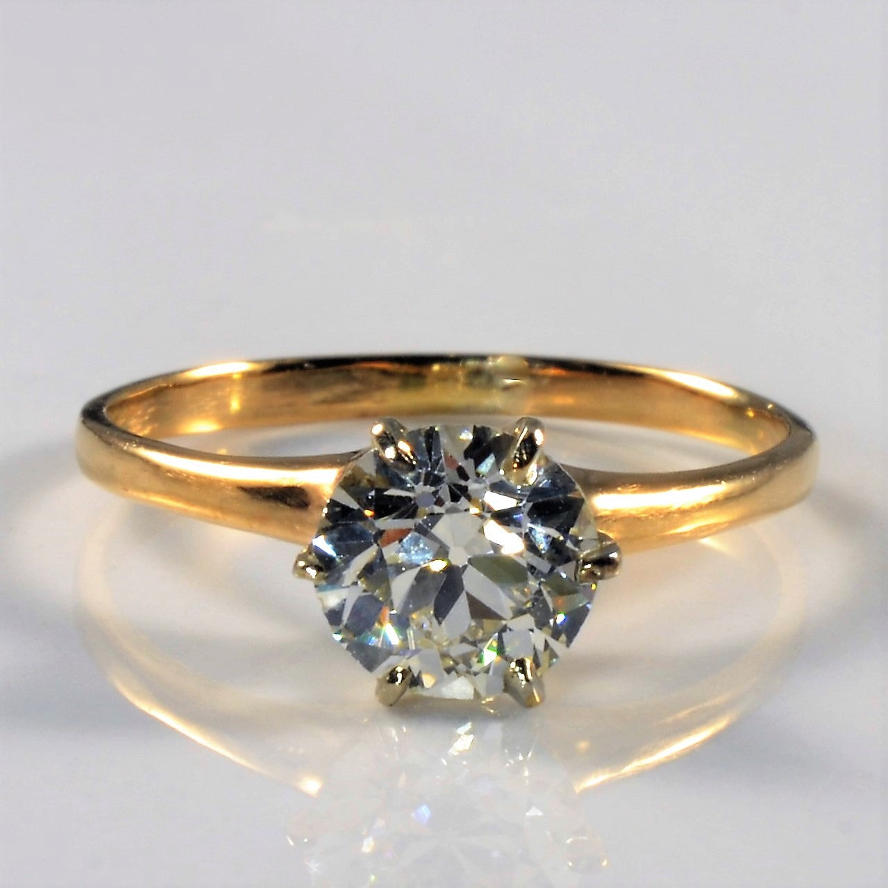 Solitaire Old European Diamond Ring | 1.15ct | SZ 7.5 |