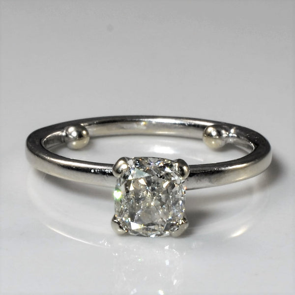 Cushion Cut Solitaire Diamond Engagement Ring | 1.06ct | SZ 5.25 |