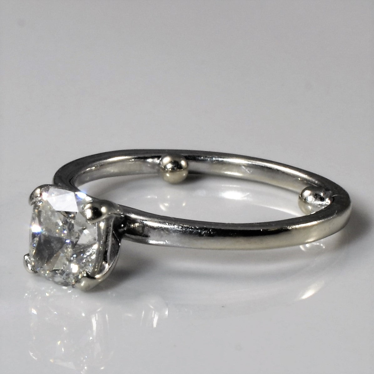 Cushion Cut Solitaire Diamond Engagement Ring | 1.06ct | SZ 5.25 |
