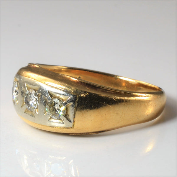 Three Stone Diamond Ring | 0.54ctw | SZ 10.5 |