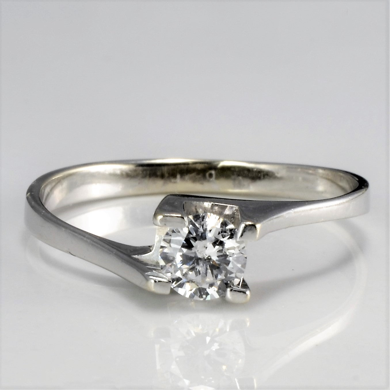 Bypass Diamond Engagement Ring | 0.28 ct, SZ 6 |