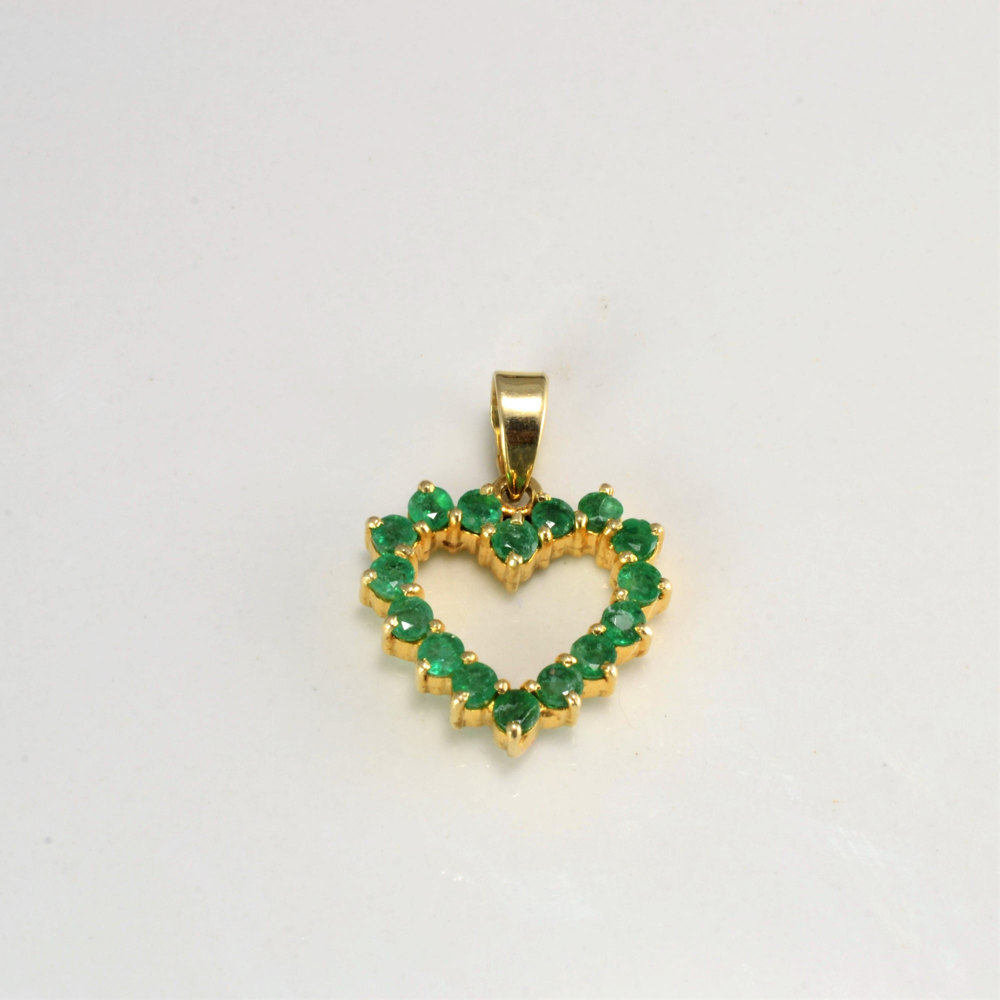 Emerald Heart Pendant | 0.64 ctw |