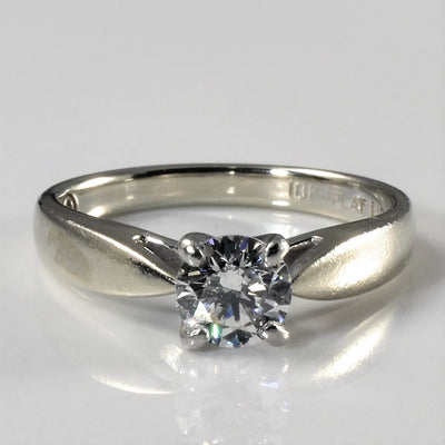 Tapered Solitaire Diamond Engagement Ring | 0.71ct | SZ 7 |