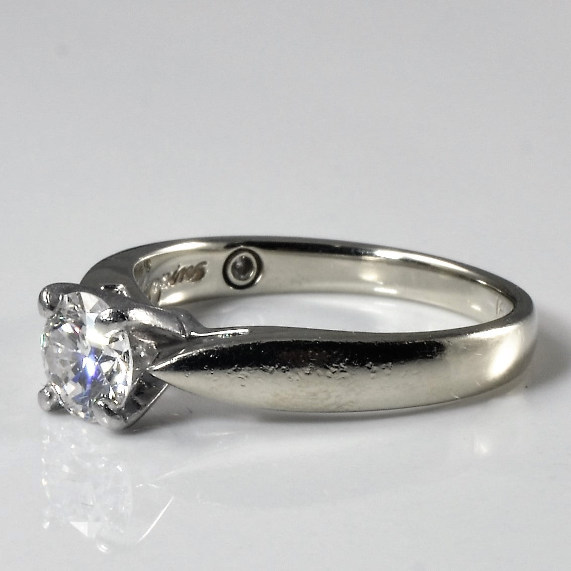 Tapered Solitaire Diamond Engagement Ring | 0.71ct | SZ 7 |