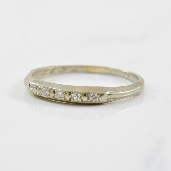 1930s Five Stone Diamond Ring | 0.05ctw | SZ 6.75 |