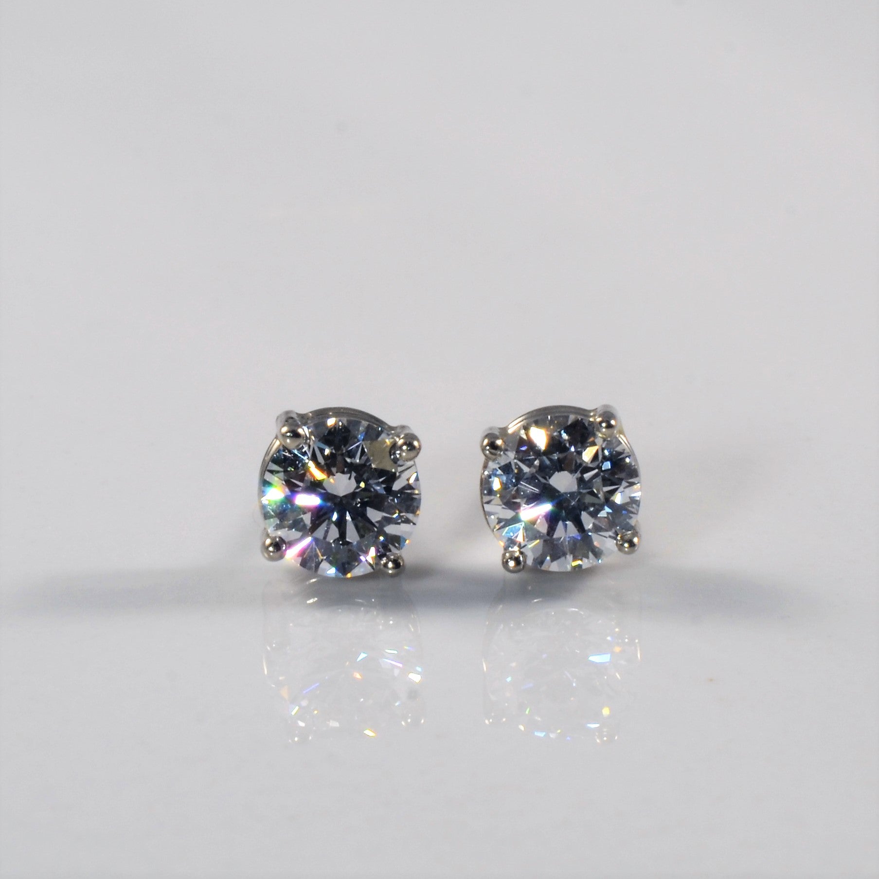 Basket Set Diamond Studs | 1.10ctw |
