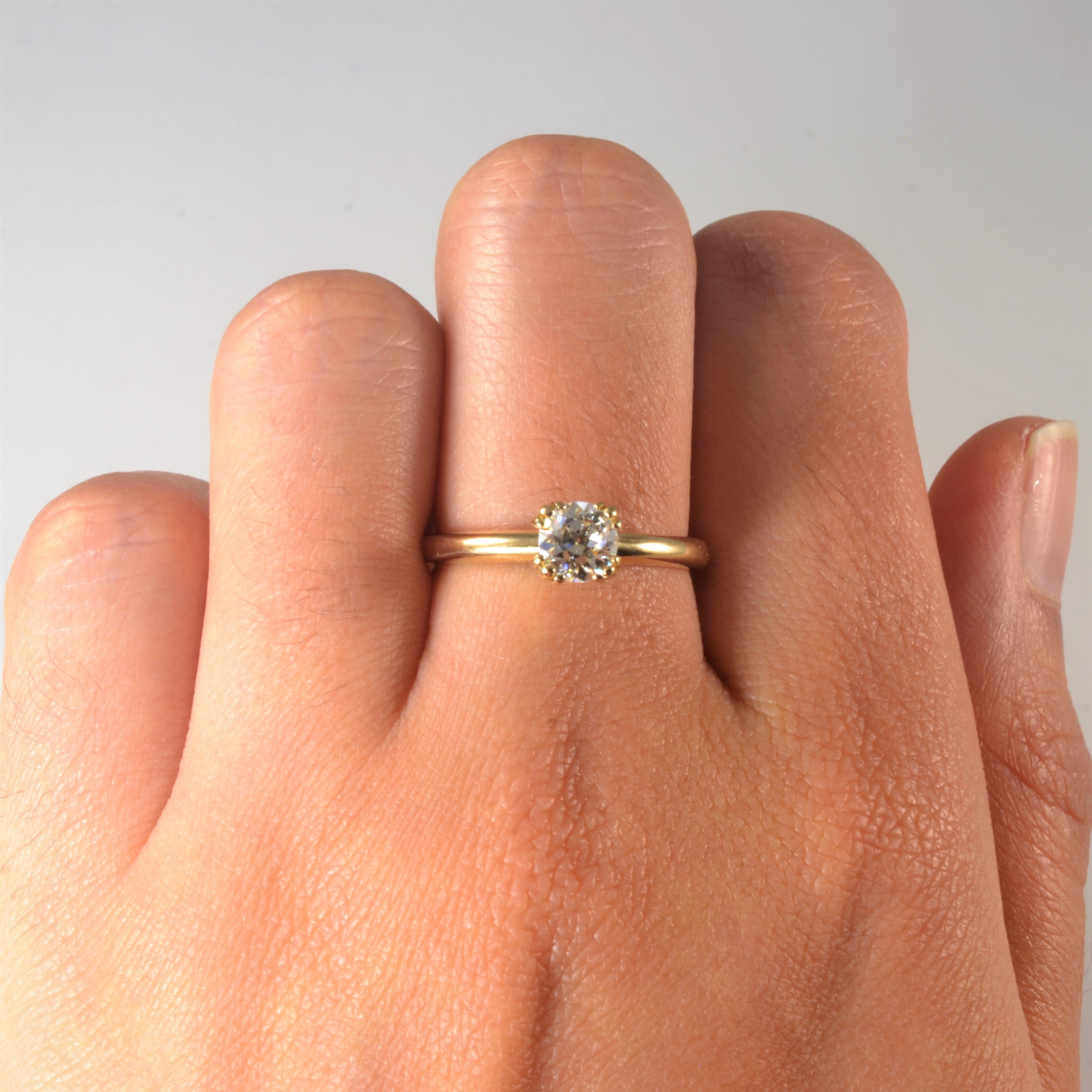 Bespoke' Old European Diamond Engagement Ring | 0.57ct | SZ 7 |