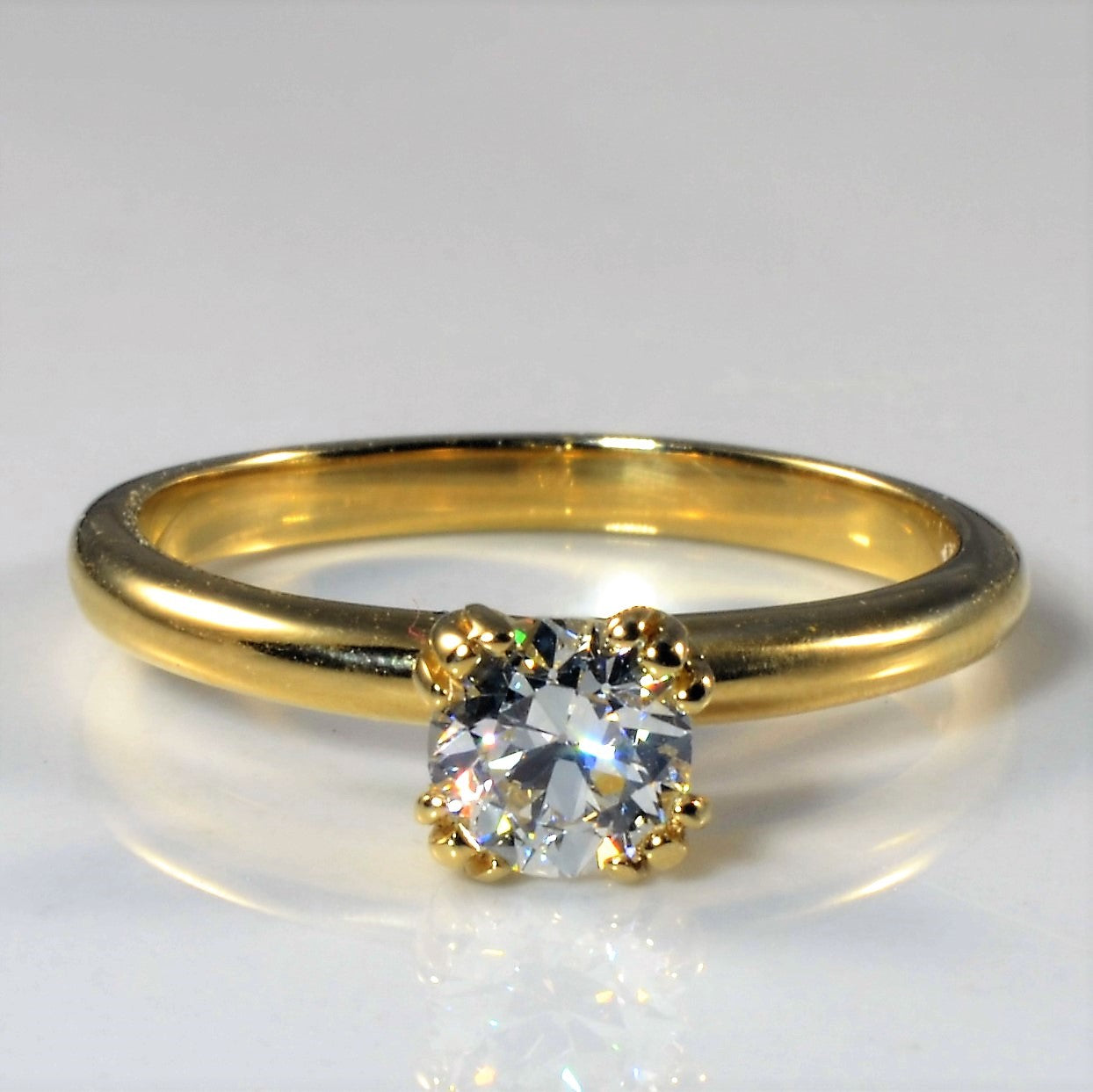 Bespoke' Old European Diamond Engagement Ring | 0.57ct | SZ 7 |