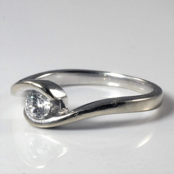 Bypass Semi Bezel Diamond Ring | 0.18ct | SZ 6 |