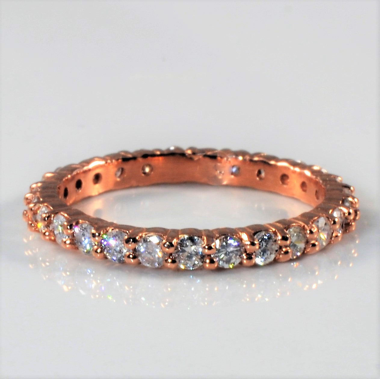 Bespoke' Rose Gold Eternity Band | 0.81ctw | SZ 5.75 |