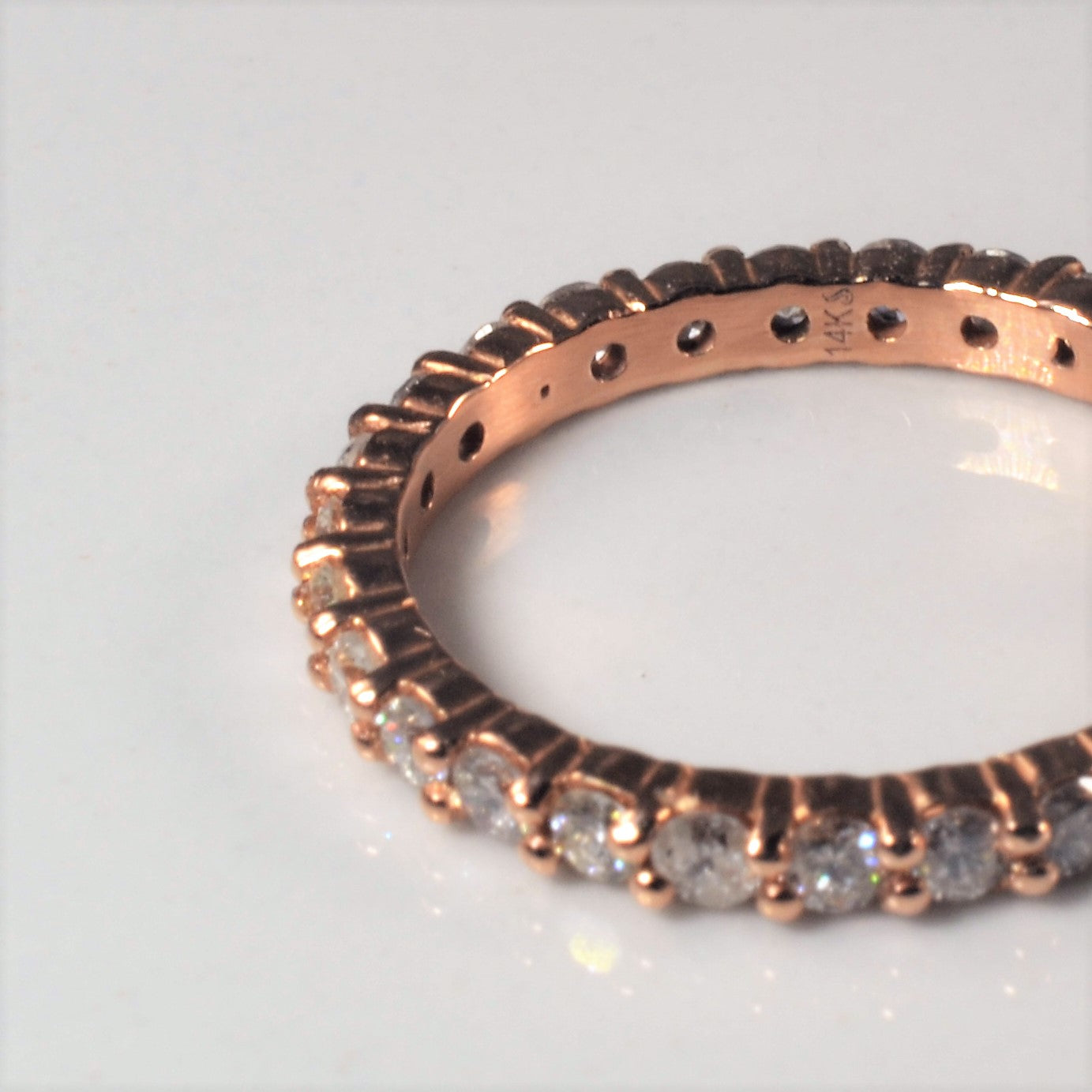 Bespoke' Rose Gold Eternity Band | 0.81ctw | SZ 5.75 |