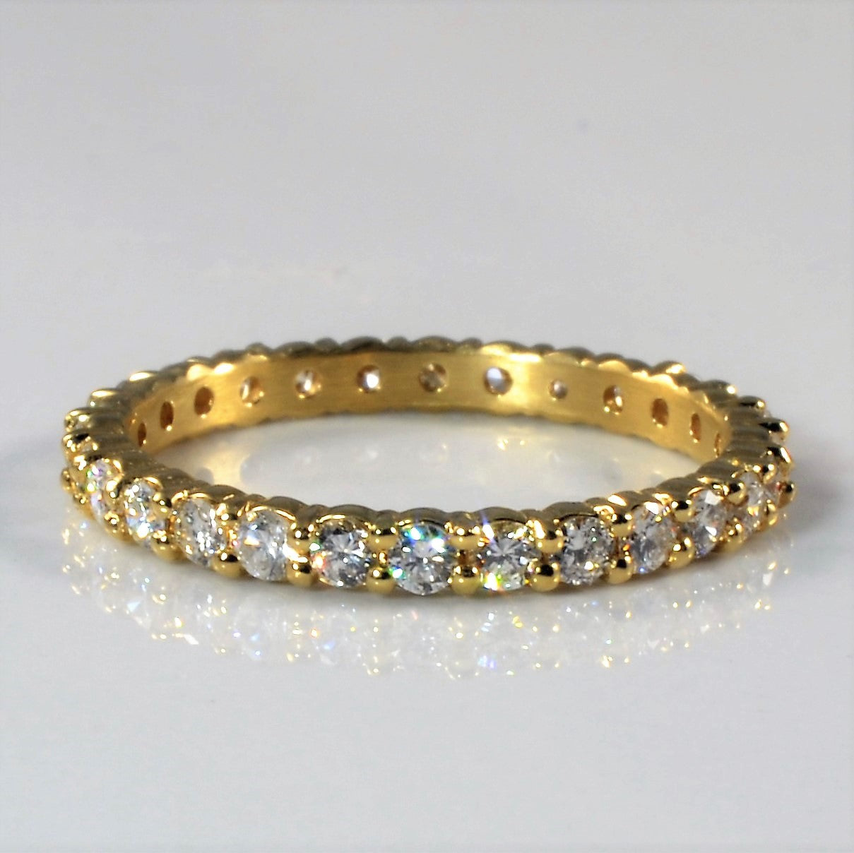 Bespoke' Yellow Gold Eternity Band | 0.90ctw | SZ 7 |