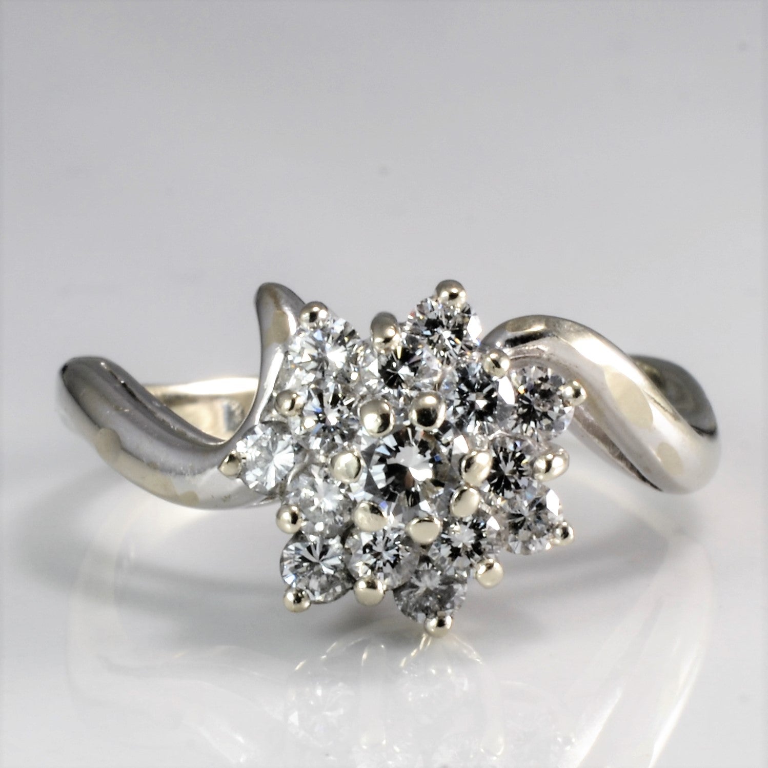 Cluster Diamond Engagement Ring | 0.50 ctw, SZ 7.5 |
